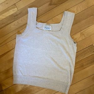 Vintage summer knit tank top